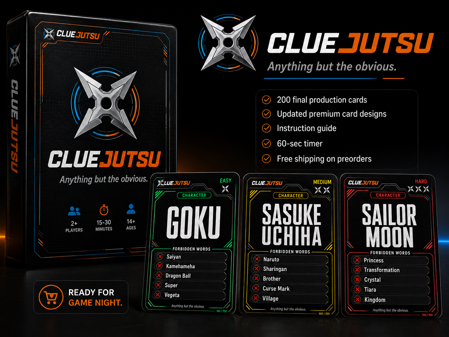 ClueJutsu Official 200-Card First Run Edition